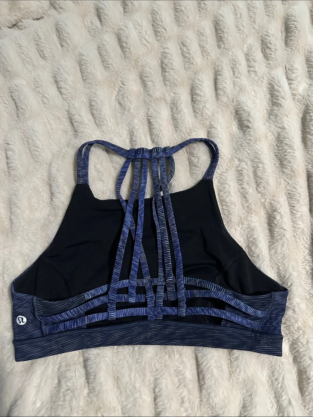 lululemon athletica Blue Strappy Sports Bra - Women's Intimates size 8
